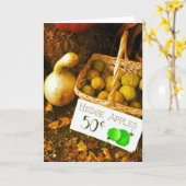 秋フルーツ場 カード (黄色い花)