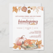 秋フレンドサンドディナー招待状 招待状 (正面)