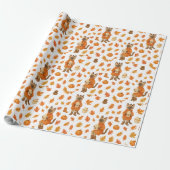 秋フレンドリー ラッピングペーパー (アンロールド)