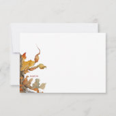 秋フレーム応答カード 出欠カード (裏面)