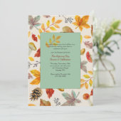 秋フレーム招待状 招待状 (スタンド正面)