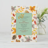 秋フレーム招待状 招待状 (スタンド正面)