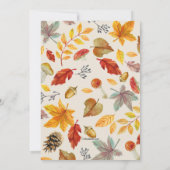 秋フレーム招待状 招待状 (裏面)