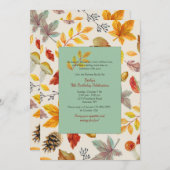 秋フレーム招待状 招待状 (正面/裏面)