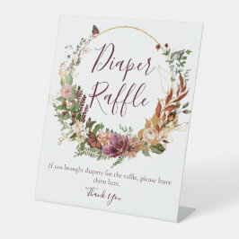 秋フローラおむつラッフル 台座サイン