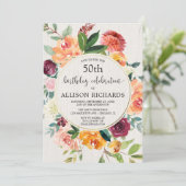 秋フローラの田舎の誕生日パーティー、成人は何歳でも 招待状 (スタンド正面)