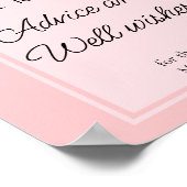 秋フローラほこりっぽいバラアドバイスとウェルウィッシュ ポスター (角)