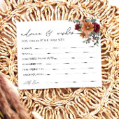 秋フローラアドバイスとウィッシュブライダルシャワーカード