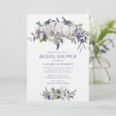 秋フローラウォーターカラーパンプキンブライダルシャワー 招待状 (スタンド正面)