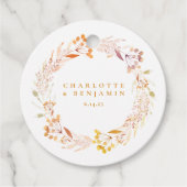 秋フローラウォーターカラーリースボホカスタム フェイバータグ (正面)