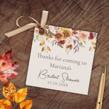 秋フローラオンアイボリーブライダルシャワー