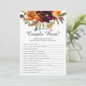 秋フローラカップルのブライダルゲームを知最高のる 招待状 (スタンド正面)