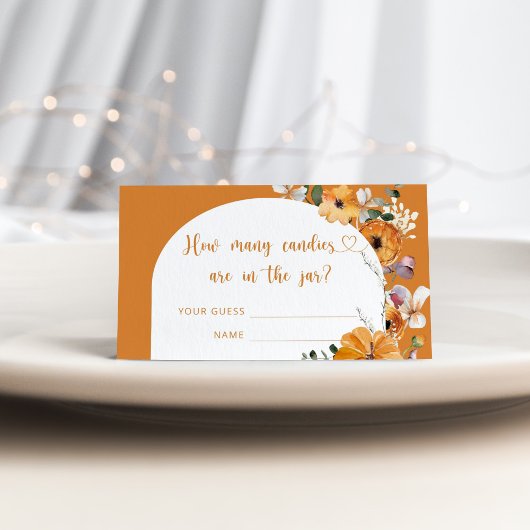 秋フローラカボチャいかん数 エンクロージャーカード