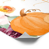 秋フローラカボチャベビーは甘いTake aトリート ポスター (角)