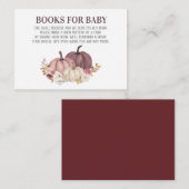 秋フローラカボチャベビー用ブック エンクロージャーカード (正面/裏面)