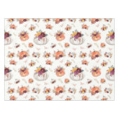 秋フローラカボチャ及葉びプリント テーブルクロス (正面(横))