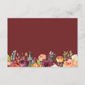 秋フローラカボチャ結婚金ゴールド詳細 エンクロージャーカード (裏面)