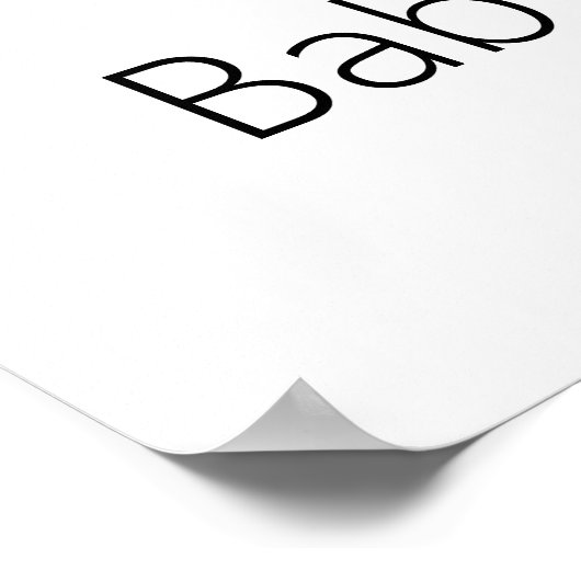 秋フローラカボチャ赤ちゃんシャワー歓迎サイン ポスター (角)