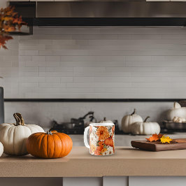 秋フローラカボチャ コーヒーマグカップ