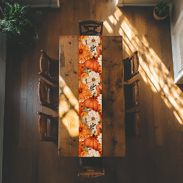 秋フローラカボチャ ショートテーブルランナー