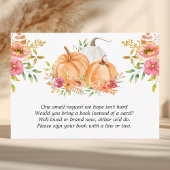 秋フローラカード用ベビーかぼちゃ手帳 エンクロージャーカード