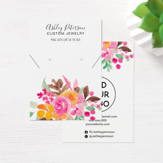 秋フローラガーリージュエリーネックレス表示 (デスク)