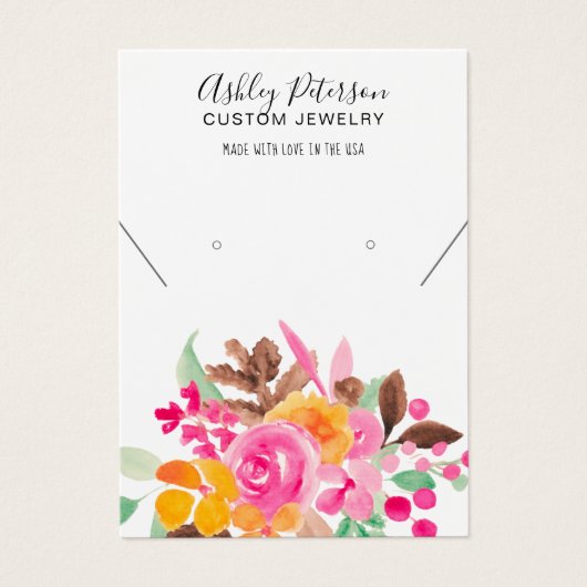 秋フローラガーリージュエリーネックレス表示 (正面)