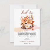 秋フローラコテージコアティーカップ サンキューカード (正面)
