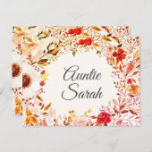 秋フローラゴッドマザー提案カード ポストカード (正面/裏面)