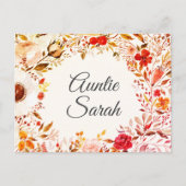 秋フローラゴッドマザー提案カード ポストカード (正面)