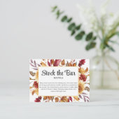 秋フローラストックバーブライダルシャワー エンクロージャーカード (スタンド正面)