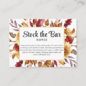 秋フローラストックバーブライダルシャワー エンクロージャーカード (正面)