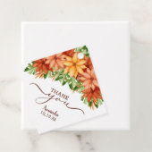 秋フローラスワッグシャワーサンキューメッセージカード フェイバータグ (インサイチュ)