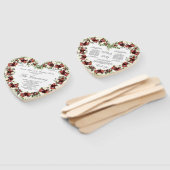 秋フローラソフトテラコッタクリームブルゴーニュハートH ハンドファン (組立なし)