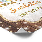 秋フローラゾウ1stバースデーオータムウェルカム ポスター (角)