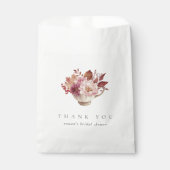 秋フローラティーカップ秋ブライダルシャワーティー フェイバーバッグ (正面)