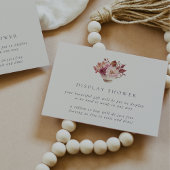 秋フローラティーカップ秋ブライダルディスプレイシャワー エンクロージャーカード