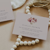 秋フローラティーカップ秋ブライダルディスプレイシャワー エンクロージャーカード