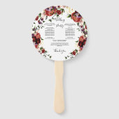 秋フローラテラコッタクリームブルガンディーパープル ハンドファン (裏面)