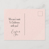 秋フローラテラコッタセージ赤面結婚ズ 案内ポストカード (裏面)