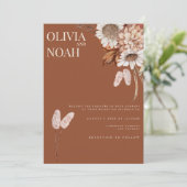 秋フローラテラコッタ披露宴招待状 招待状 (スタンド正面)