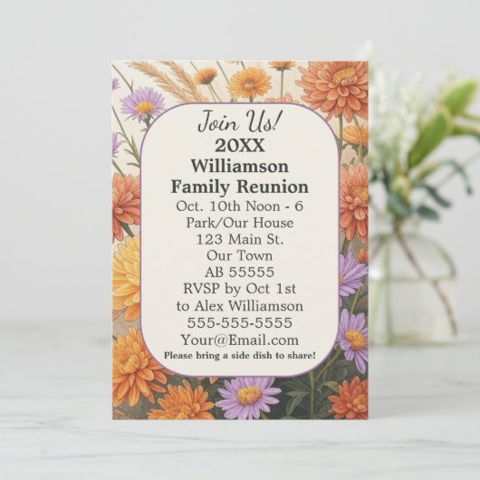 秋フローラデイジーカードファミリー懇親会カード シーズンカード (スタンド正面)