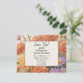 秋フローラデイジーカードファミリー懇親会葉書 シーズンポストカード (スタンド正面)