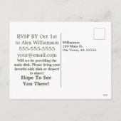 秋フローラデイジーカードファミリー懇親会葉書 シーズンポストカード (裏面)