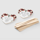 秋フローラネイビーテラコッタクリームブルガンディーパープル ハンドファン (組立なし)