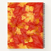秋フローラノート ノートブック (裏面)