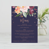 秋フローラバラ金ゴールドディナーメニューカード メニュー (スタンド正面)