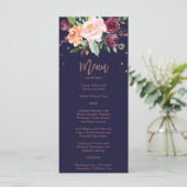 秋フローラバラ金ゴールドディナーメニューカード メニュー (スタンド正面)