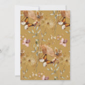 秋フローラパンプキンサンクスギビングディナーパーティー 招待状 (裏面)