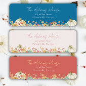 秋フローラパンプキン差出人住所 ラベル